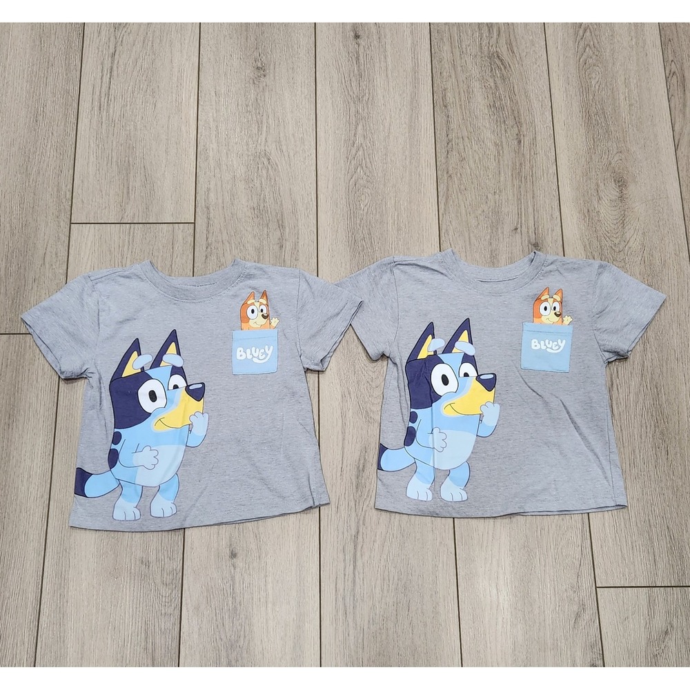 Bluey Bingo Toddler T-Shirt Set of 2 boys girls kids Size 3T Graphic Tee Tops